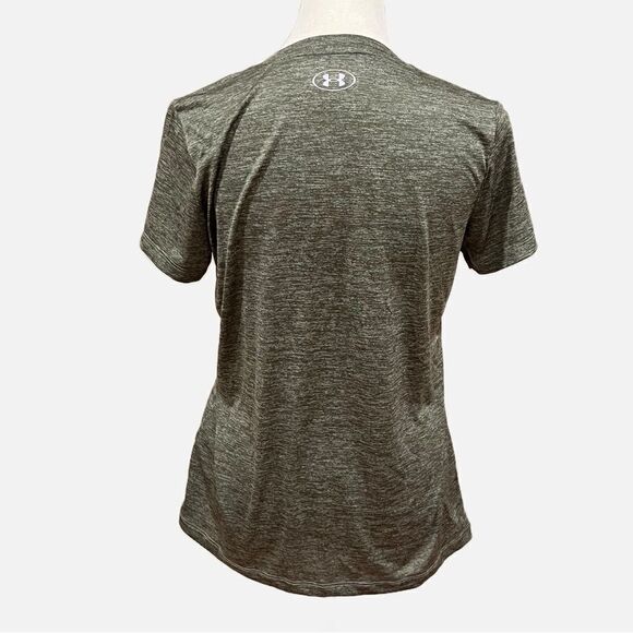 Under Armour short sleeve green heathered top - Picture 2 of 8